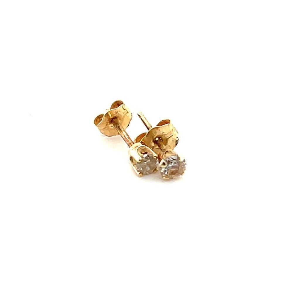 Tiny 14k Stud Earrings - image 6